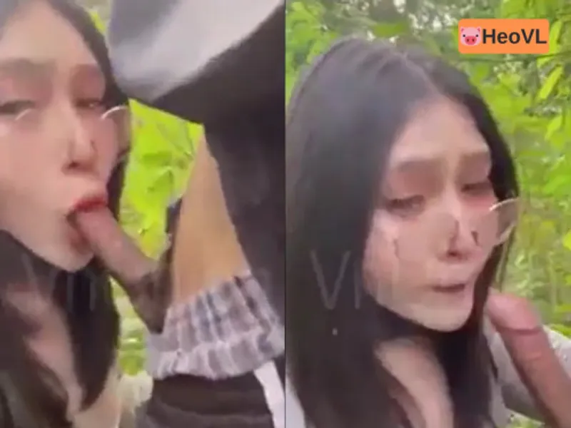 đi dã ngoại tiện địt ghệ ở trong rừng